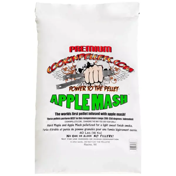 CookinPellets Black Cherry Smoker Smoking Hardwood Wood Pellets Bundle w/ CookinPellets Apple Mash Hard Maple Smoker Smoking Wood Pellets, 40 Lb Bags