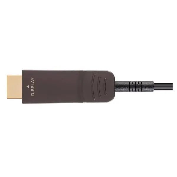 Monoprice USB 3.1 Type-C to HDMI Video Cable - 75 Feet - Black | 4K@60Hz, Fiber Optic, AOC, Transmits Up To 100 Feet, Gold Plated Connectors - SlimRun