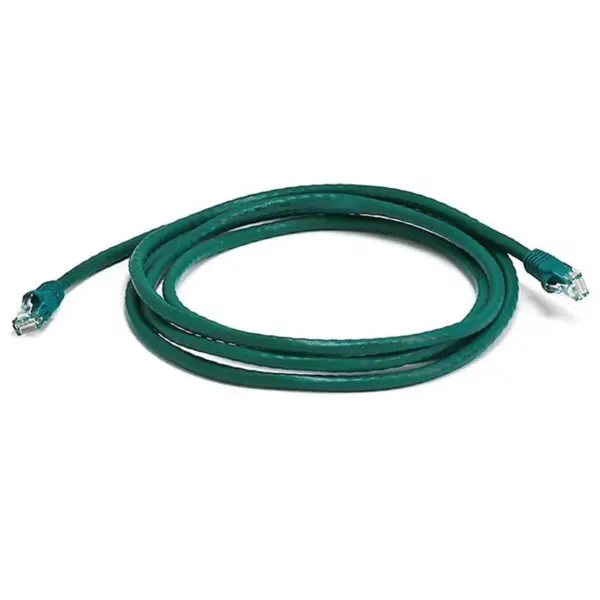 Monoprice Cat6 Ethernet Patch Cable - 7 Feet - Green | Network Internet Cord - RJ45, Stranded, 550Mhz, UTP, Pure Bare Copper Wire, 24AWG