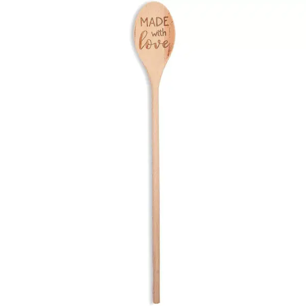 Farmlyn Creek Wooden Spoons for Cooking, Made with Love (14 In)