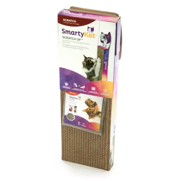 SmartyKat Scratch Up Hanging Single Corrugate Cat Scratcher - 4pk