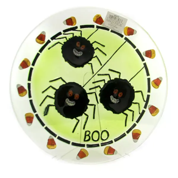 Tabletop 13.0" Spider Fused Plate 13 Inch Round Halloween Platter Gallerie Ii  -  Serving Platters