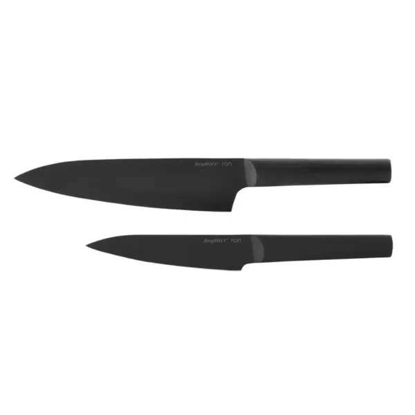 BergHOFF Ron 2Pc All-Purpose Knife Set, Black