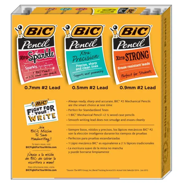 BIC Mechanical #2 Pencil Variety Pack 60ct