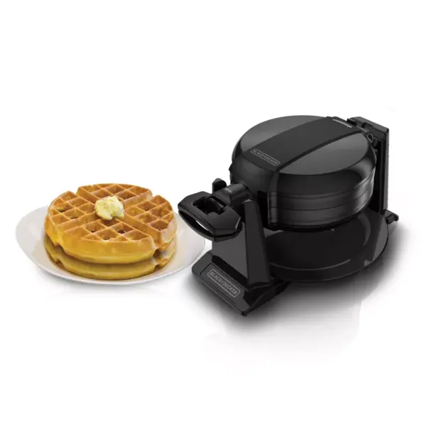 BLACK+DECKER Rotating Waffle Maker - Black WMD200B