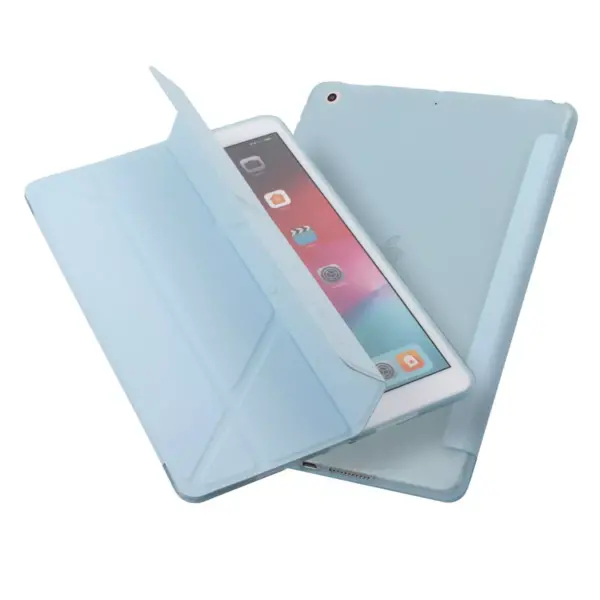 Insten - Tablet Case for iPad Pro 10.2" 2019 & 2020, Gen 7 & 8, Multifold Stand, Magnetic Cover Auto Sleep/Wake, Pencil Charging, Blue