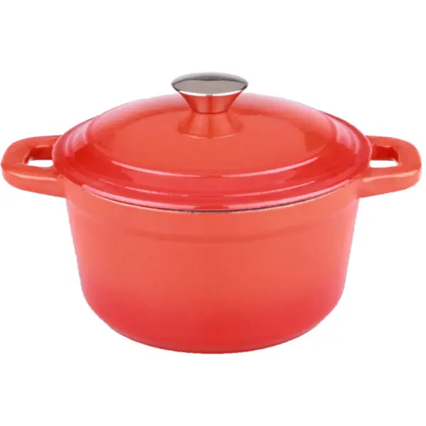 BergHOFF Neo 7 Qt Cast Iron Round Covered Casserole, Orange