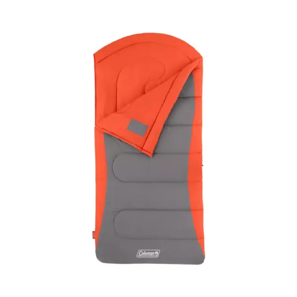 Coleman Cont Dexter 50 Degree Big and Tall Sleeping Bag - Orange