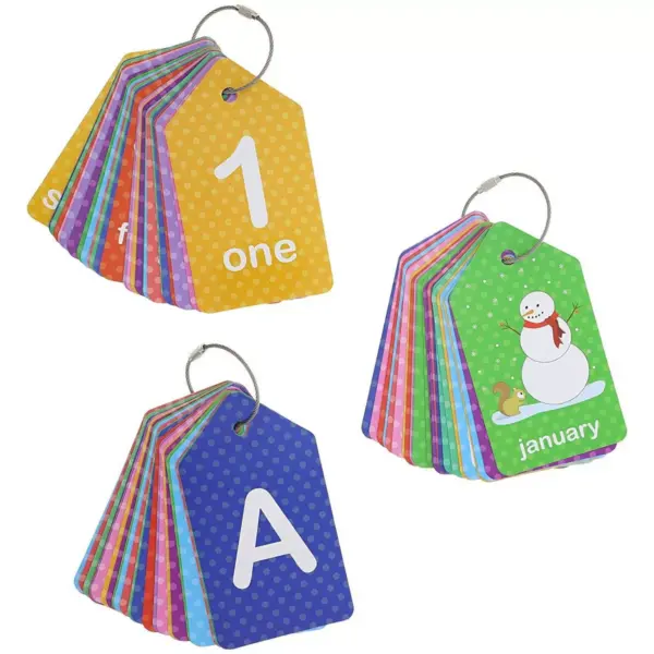 Bright Creations 3-Pack First Words Alphabet Numbers Flash Cards Total 78-Card Perfect Toddler Learning Preschool Educational Toys 4.9 x 2.75 inches