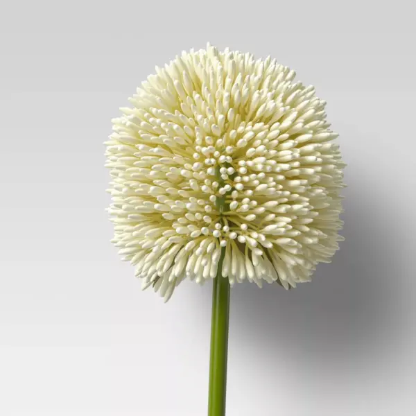 24" Artificial Allium Plant Stem White - Threshold™