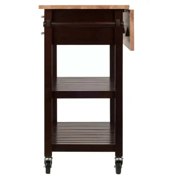 Langdon Kitchen Cart Cappuccino - Winsome