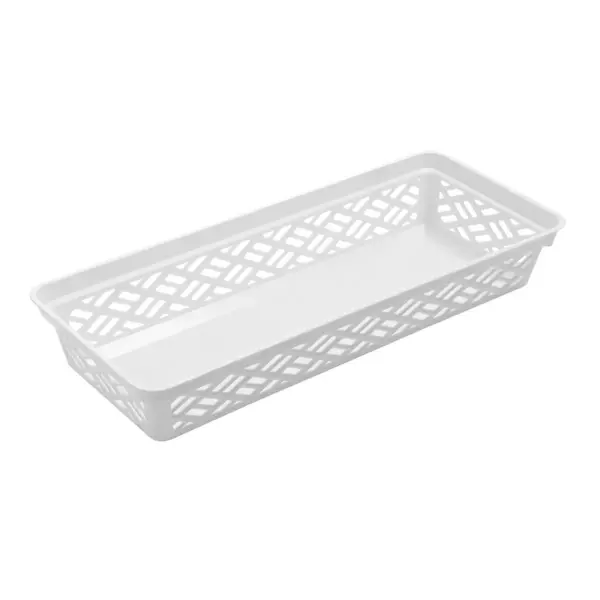 Ezy Storage 32135 Long Brick or Plastic Household Organization Basket, (12 Pack)