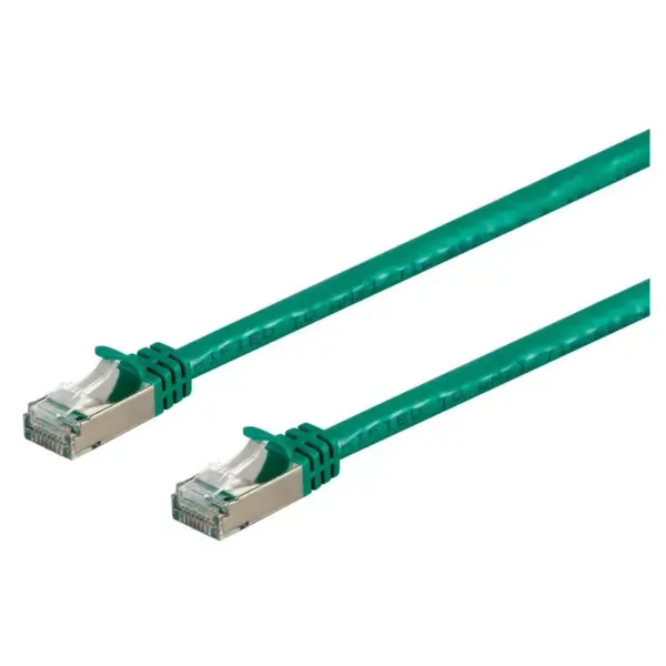 Monoprice Cat7 Ethernet Network Patch Cable - 25 feet - Green | 26AWG, Shielded, (S/FTP) - Entegrade Series