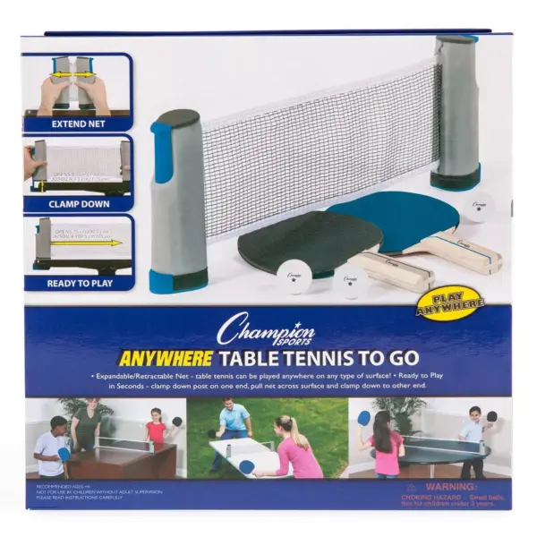 Champion Anywhere Table Tennis Set