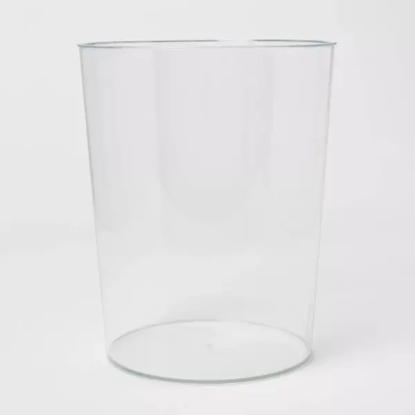 Solid Bathroom Wastebasket Clear - Room Essentials™