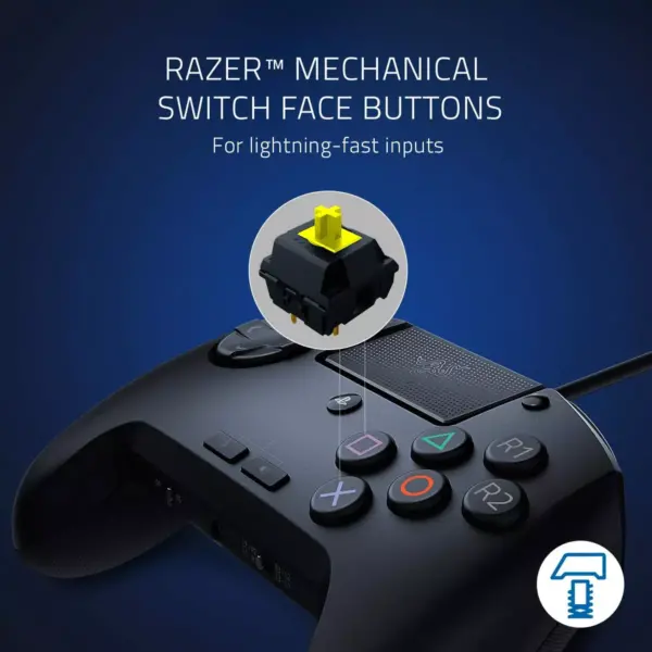 Razer Raion Fightpad for PS4 - 6 face button layout - Mechanical switch buttons