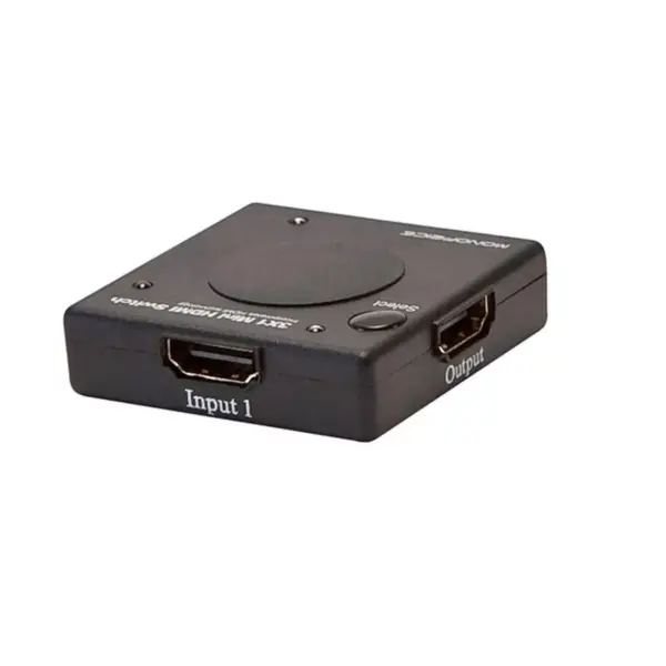 Monoprice Blackbird - 3x1 HDMI 1.4 Switch | Mini, HDCP 1.4, 1080P@60hz, FCC and CE Compliant