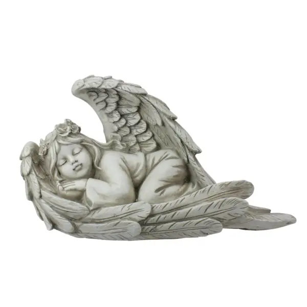 Northlight 16" Sleeping Heavenly Angel Outdoor Garden Statue