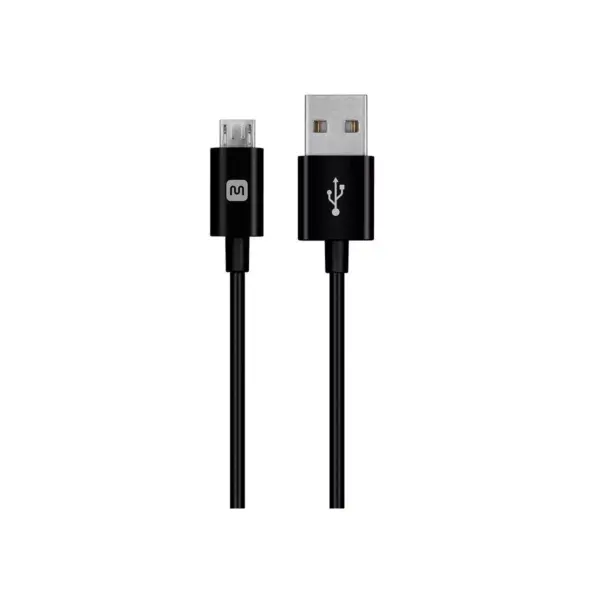 Monoprice USB-A to Micro B Cable - 10 Feet - Black, Polycarbonate Connector Heads, 2.4A, 22/30AWG - Select Series