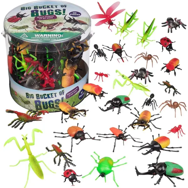 Hingfat Bug Action Figure Toy Playset, 30 Pieces