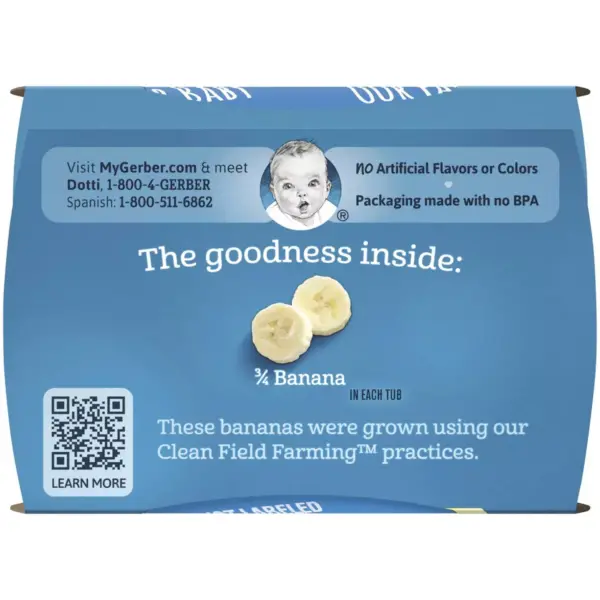 Gerber Sitter 2nd Foods Banana Baby Meals - 2ct/4oz Each