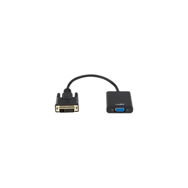 Rocstor Y10A198-B1 Premium DVI-D to VGA Active Adapter - Resolutions up to 1920x1200