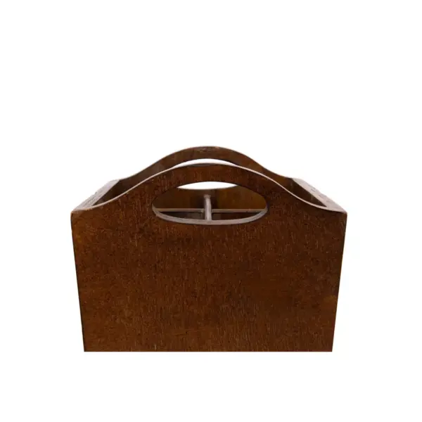 Square Wood & Metal Utensil Holder - 3R Studios