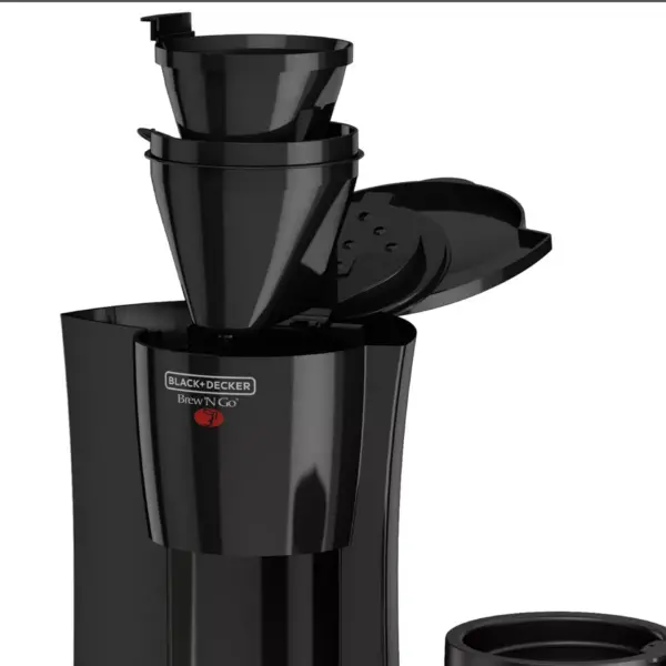 BLACK+DECKER Personal Coffee Maker with Travel Mug - Black DCM18