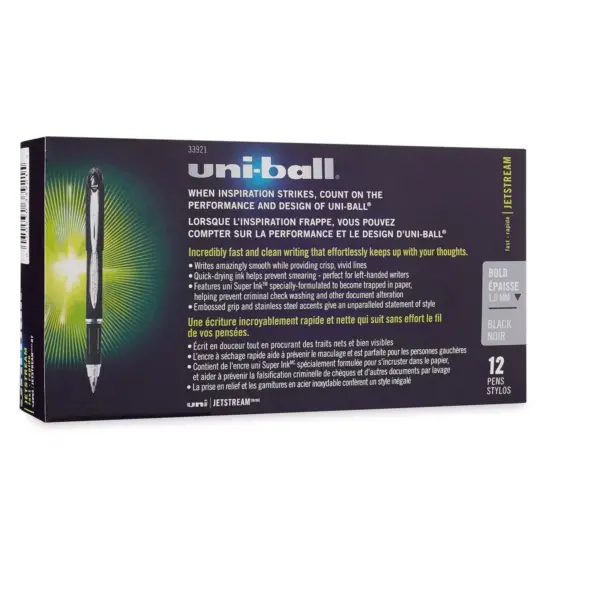 uni-ball JETSTREAM Rollerball Pens, Bold Point 33921