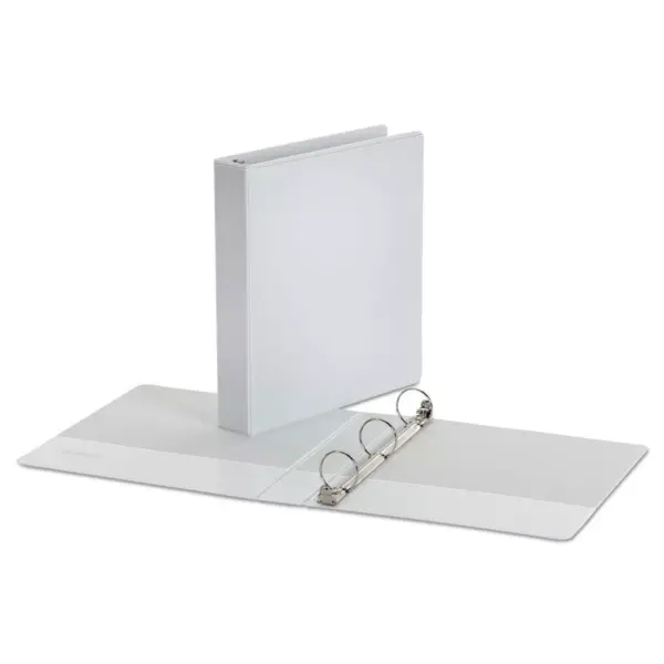 Universal 6pk 1.5" Binder Economy Round Ring View - White