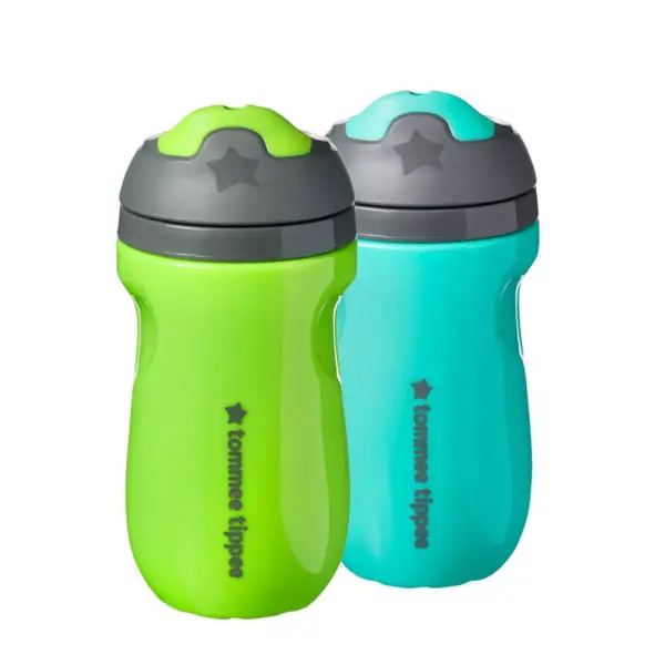 Tommee Tippee 2pk Insulated Sippee Toddler Cup - Turquoise/Green - 9oz