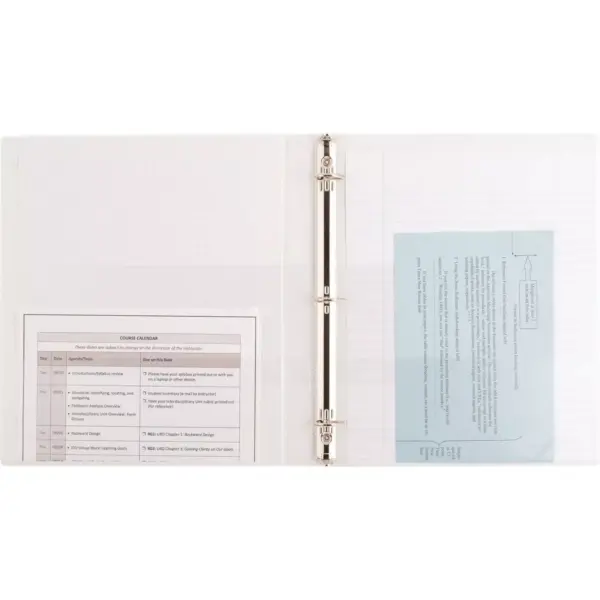 6pk 0.5" D Ring Binder White - up & up™