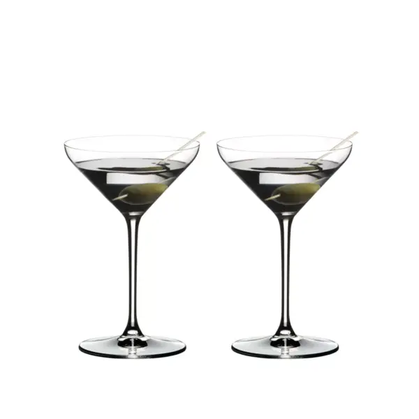 Riedel 4441/17 Extreme Dishwasher Safe Crystal Cocktail Martini Glass, 8.8 Ouce (2 Pack)