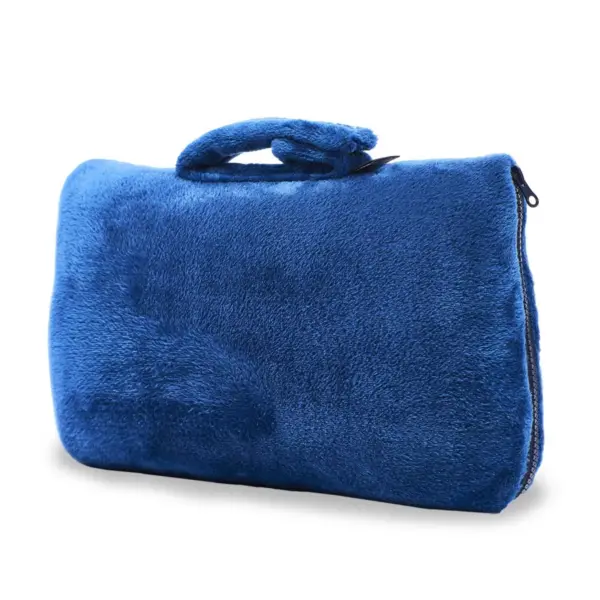 Cabeau Fold 'n Go Travel Blanket with Travel Case - Royal Blue