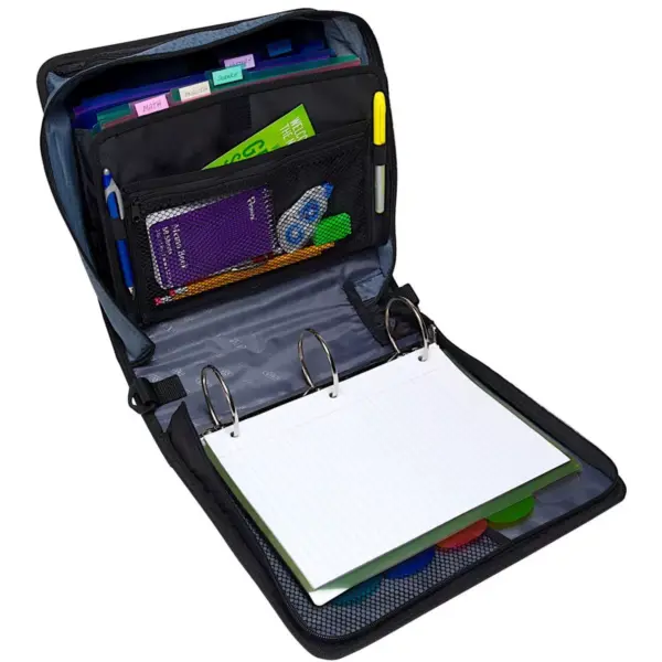 Case-it Mighty Zip Tab O-Ring Binder, Green, 3 Inches