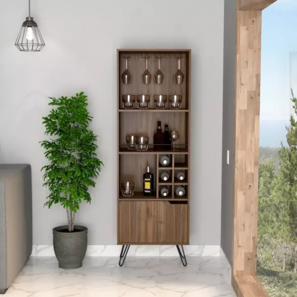 Aster High Bar Cabinet Mahogany - RST Brands