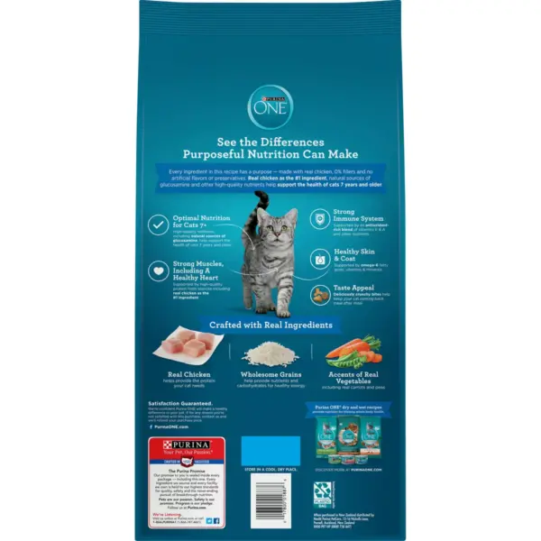 Purina ONE Vibrant Maturity Premium Senior Dry Cat Food - 7lbs