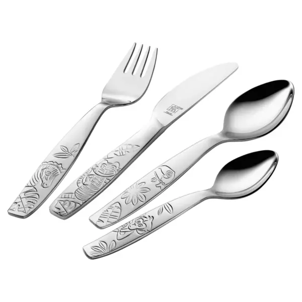 ZWILLING TWIN Kids Jungle 4-pc 18/10 Flatware Set