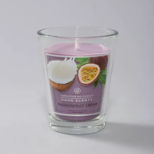 11.5oz Glass Jar Passionfruit Cream Candle - Home Scents by Chesapeake Bay Candle