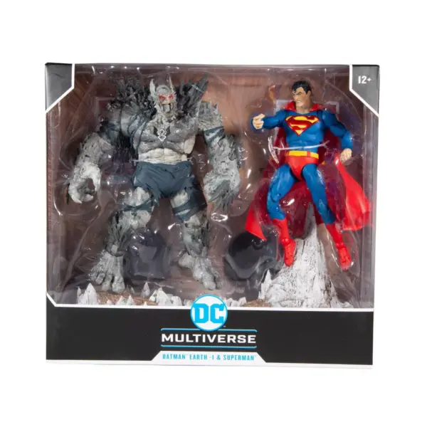 DC Comics 2pk Battle Scene - Superman vs Batman Earth -1