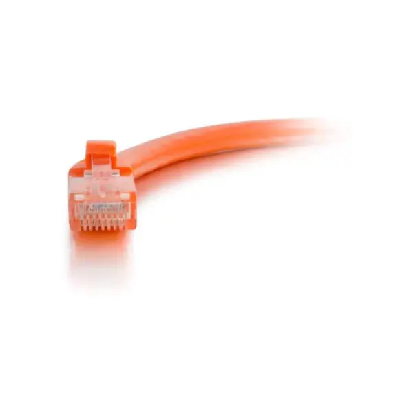 C2G-8ft Cat5e Snagless Unshielded (UTP) Network Patch Cable - Orange - Category 5e for Network Device - RJ-45 Male - RJ-45 Male - 8ft - Orange