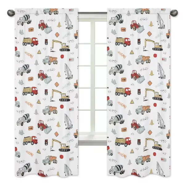 2pk Construction Truck Window Panel - Sweet Jojo Designs