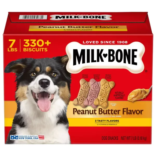 Milk-Bone Peanut Butter Flavor Dog Treats Variety Pack - Small/Medium - 7 lb.