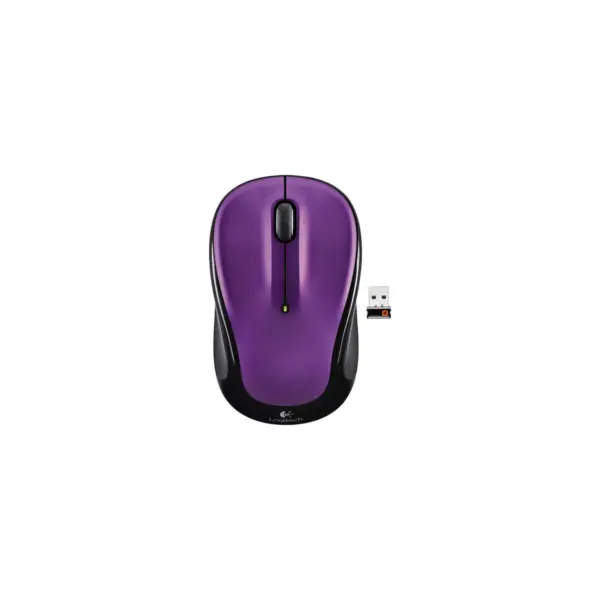 Logitech Wireless Mouse M325 - Optical - Wireless - Radio Frequency - 2.40 GHz - Vivid Violet - USB - Tilt Wheel