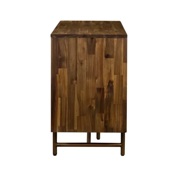 Superb Rustic Oak Buffet Cabinet Brown - Armen Living