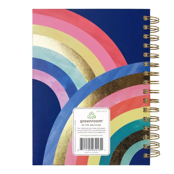 Spiral Journal Rainbow Happy Notes - greenroom