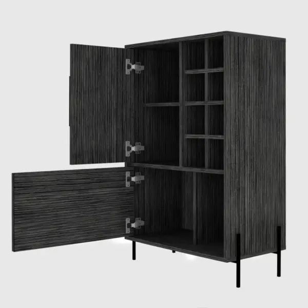 Page Bar Cabinet Smokey Oak - RST Brands