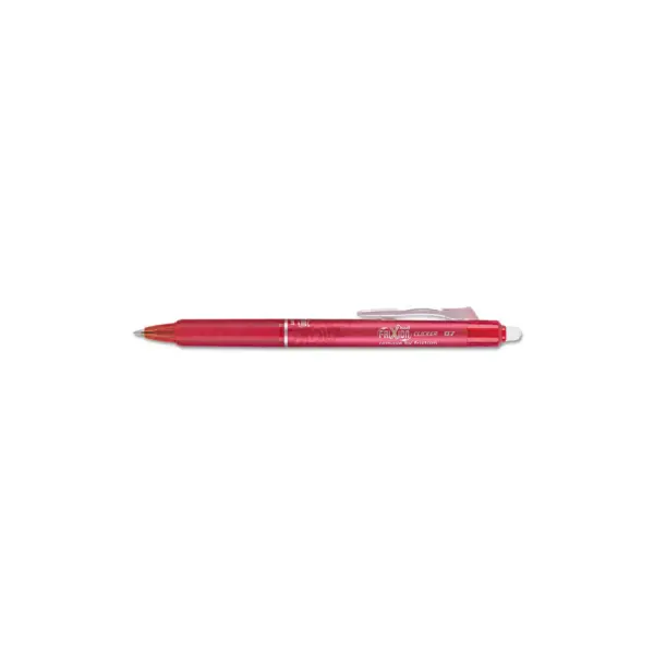 Pilot FriXion Clicker Erasable Gel Ink Retractable Pen Red Ink .7mm 31452