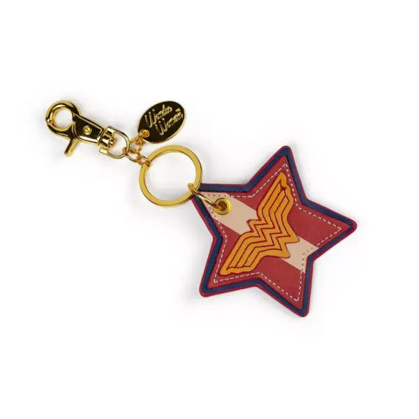 Crowded Coop, LLC DC Comics Bombshells Wonder Woman Faux Leather Keychain