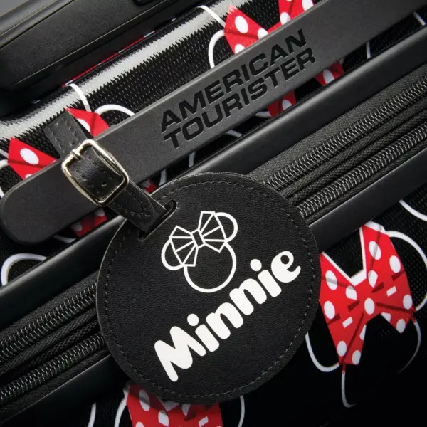 American Tourister 21'' Minnie Mouse Head Red Bow Hardside Spinner Suitcase